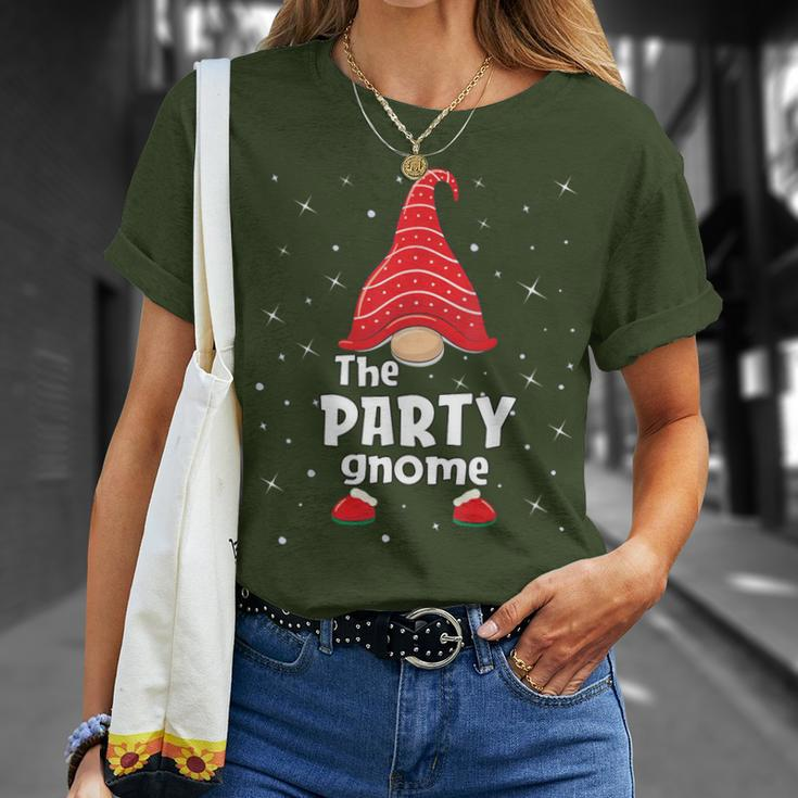 Party Gnome Family Matching Christmas Pajama T-Shirt Gifts for Her