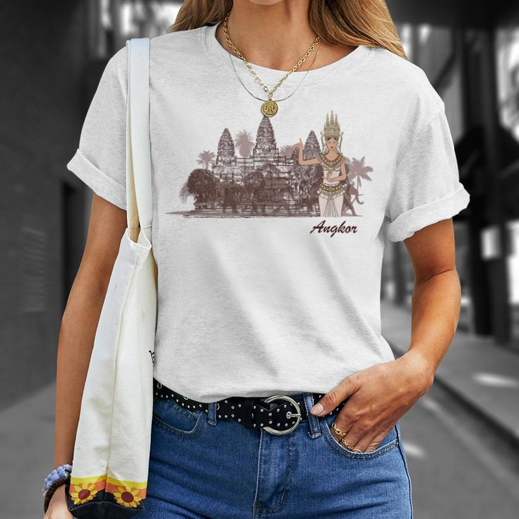 Apsara Angkor Wat Cambodia T-Shirt Gifts for Her