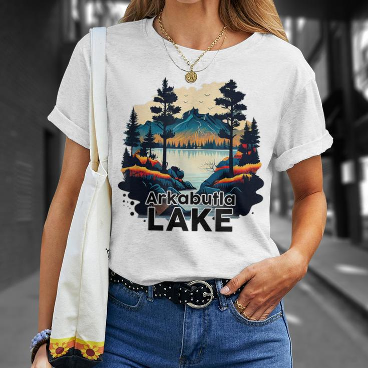 Arkabutla Lake Retro Minimalist Lake Arkabutla T-Shirt Gifts for Her