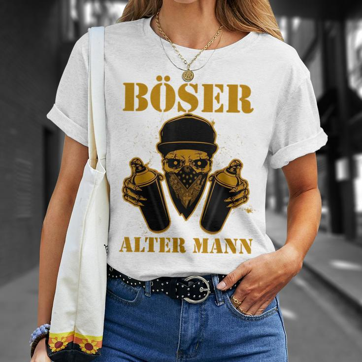 Bad Old Man Gangster Spray Cans Unisex T-Shirt Gifts for Her