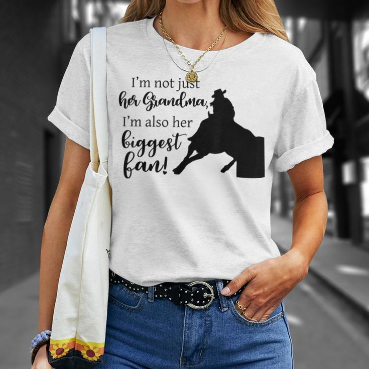 Barrel Racer Grandma Cowgirl Hat Design Horse Riding Racing Unisex T-Shirt Gifts for Her