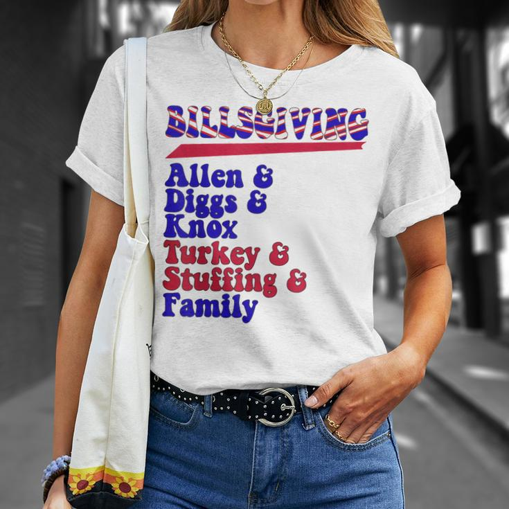 Billsgiving Buffalo Thanksgiving Unisex T-Shirt Gifts for Her