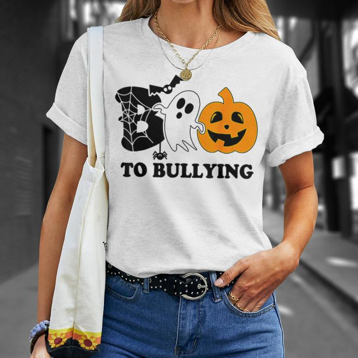 Boo To Bullying Orange Anti Bullying Unity Day Halloween Kid T-Shirt Gifts for Her