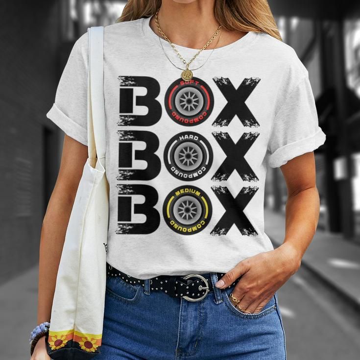 Box Box Box F1 Tyre Compound Design Long Sleeve T-Shirt