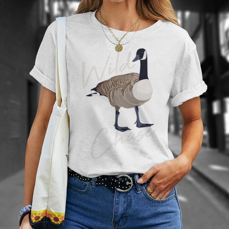 Canadian Goose Wild Goose Chase Funny Cute Bird Hunter Unisex T-Shirt Gifts for Her