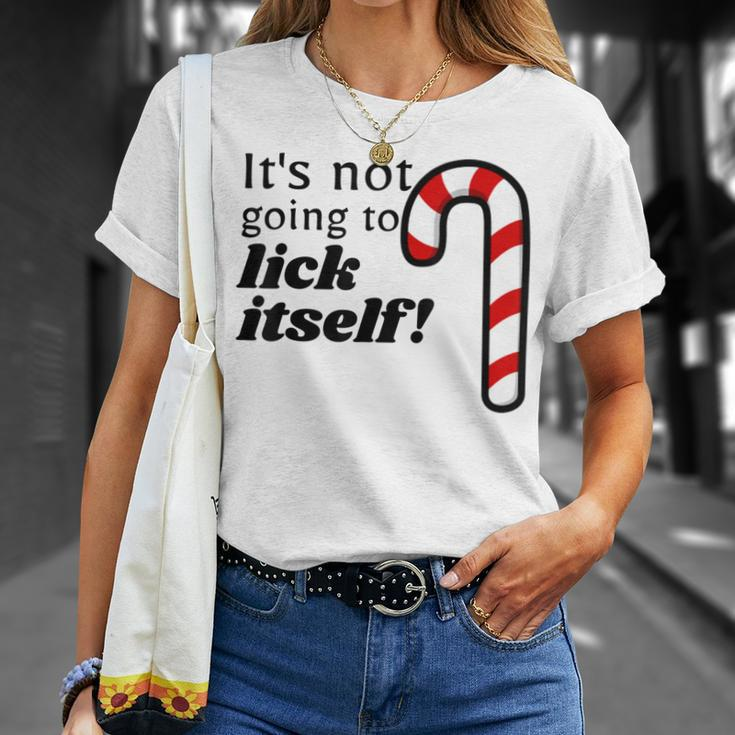 Christmas Adult Humor Lick ItselfParty T-Shirt Gifts for Her