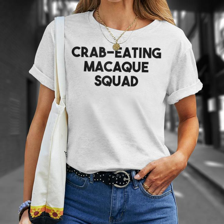 Crab Eating Macaque Monkey Lover Crab Eating Macaque Squad T-Shirt Gifts for Her