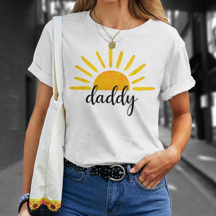 Daddy Of The Birthday First Trip Around The Sun Birthday Sun Funny Gifts Unisex T-Shirt Gifts for Her