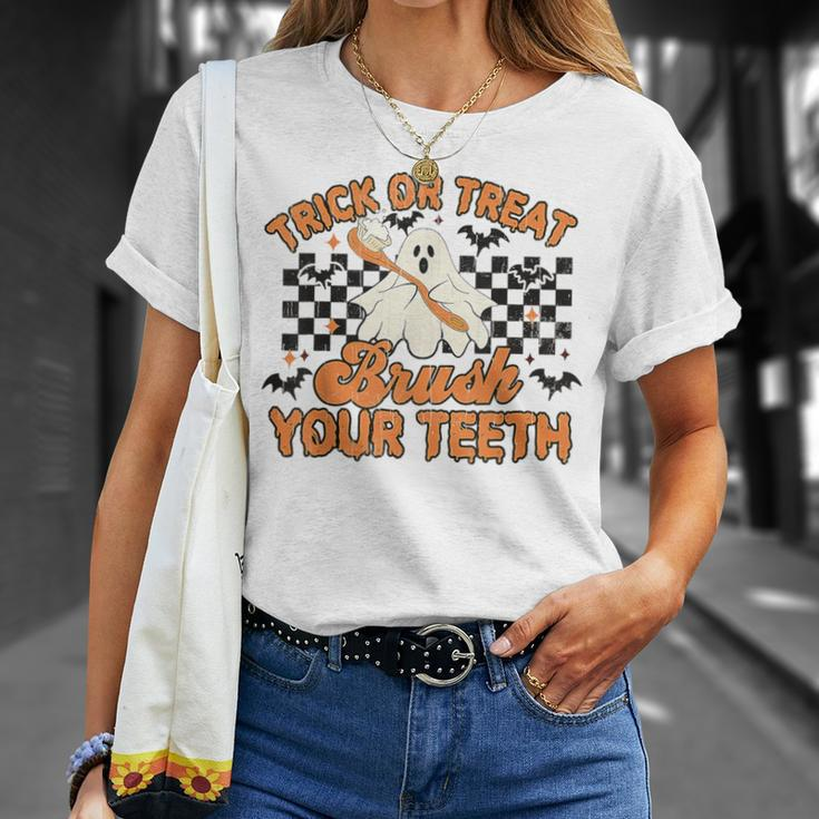 Dentist Trick Or Treat Brush Your Th Halloween Costume T-Shirt Gifts for Her
