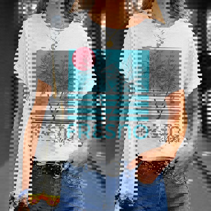 Fresno Ca Souvenir California Palm Tree T-Shirt Gifts for Her Fresno Ca Souvenir California Palm Tree T-Shirt Gifts for Her