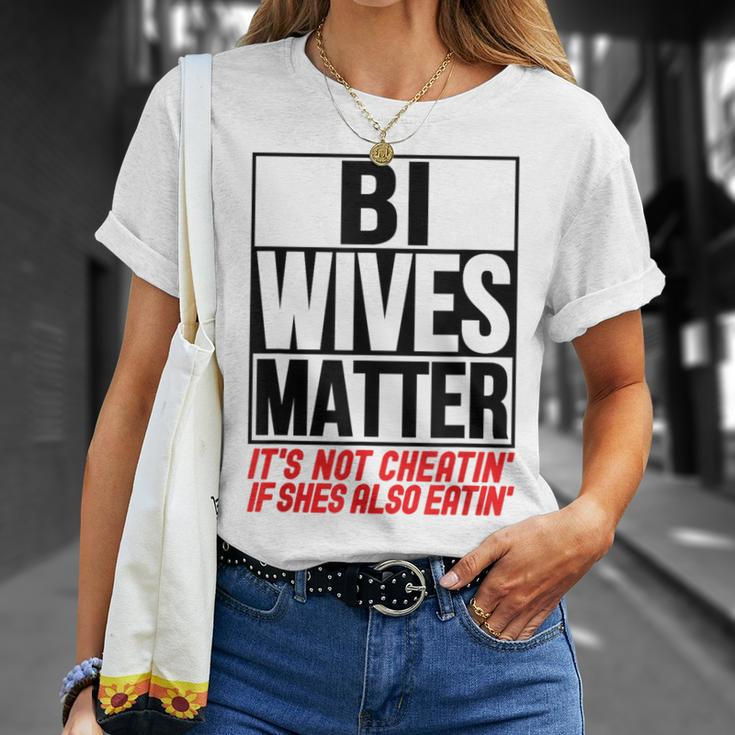 Swingers Bisexual Bi Wives Matter Naughty Party Sex T-Shirt Gifts for Her