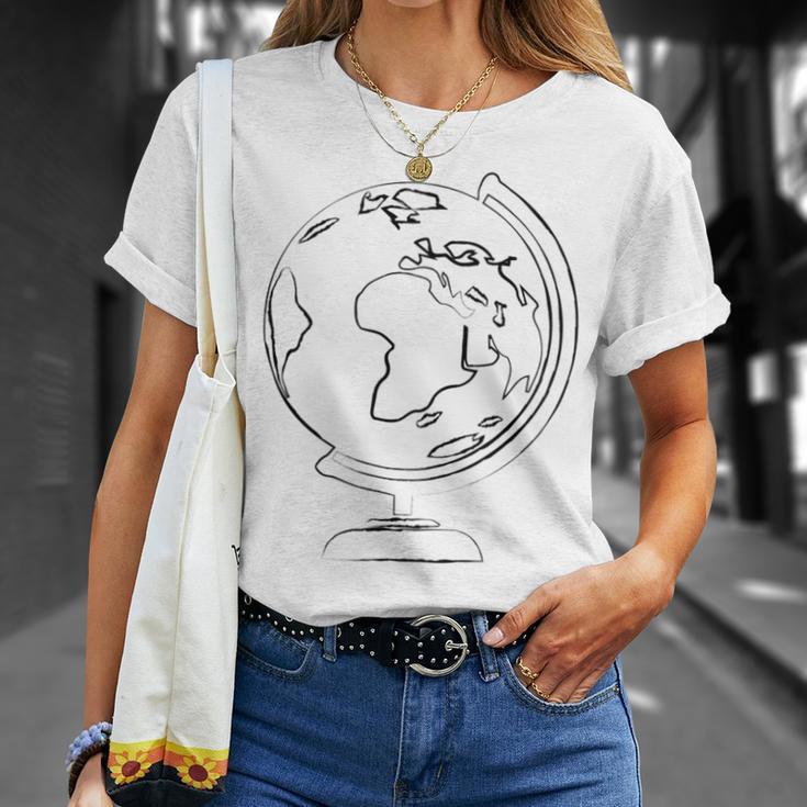 Geography World Globe Earth Planet T-Shirt Gifts for Her