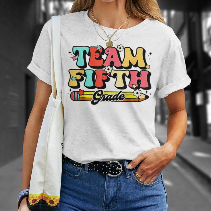 Groovy Team 5Th Grade First Day Of School Back To School Unisex T-Shirt Gifts for Her