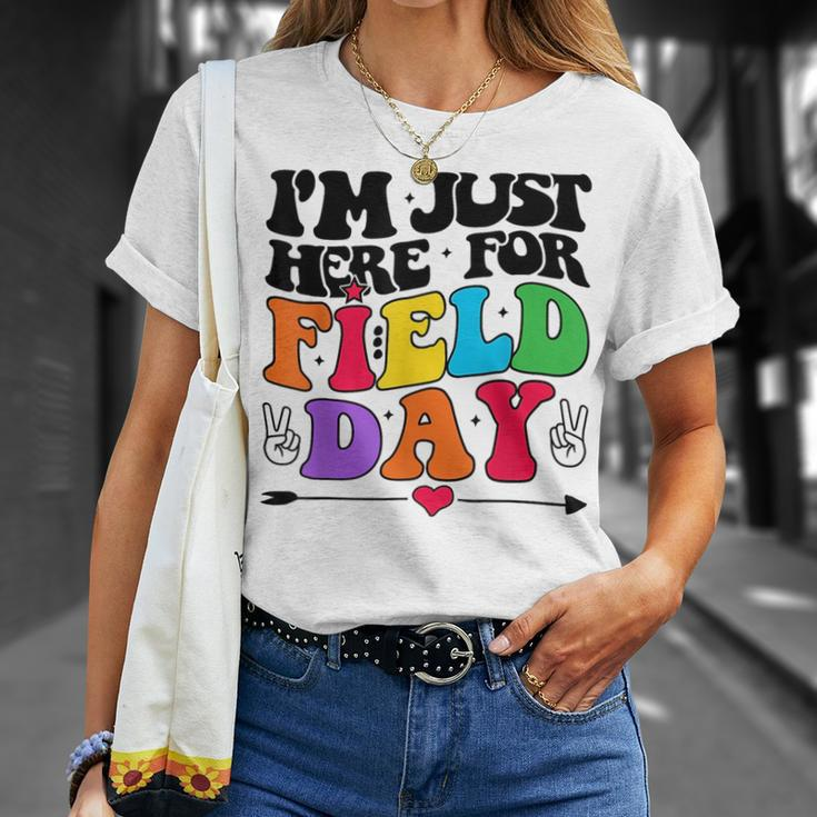 Im Just Here For Field Day Happy Last Day Of School 2023 Unisex T-Shirt Gifts for Her