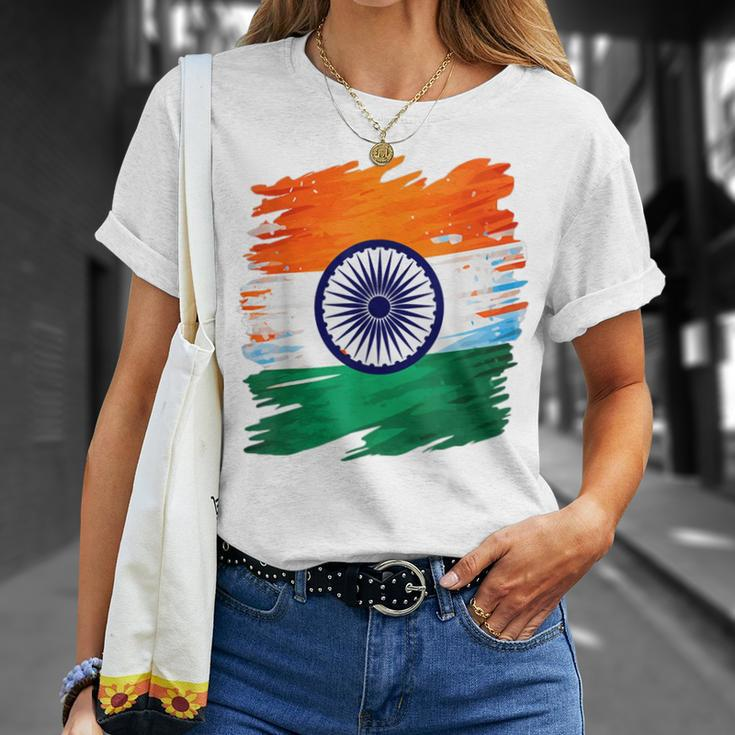 India Independence Day 15 August 1947 Indian Flag Patriotic T-Shirt Gifts for Her