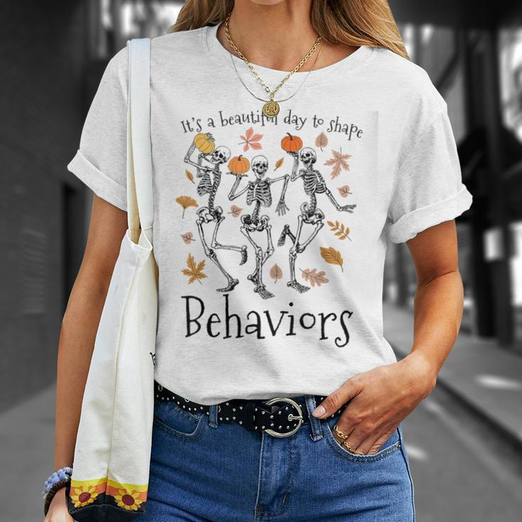 It's A Beautiful Day To Shape Behaviors Halloween Rbt Aba T-Shirt Gifts for Her