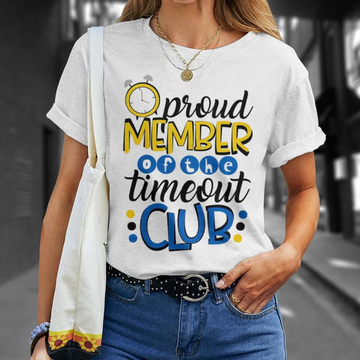 Kids Funny Baby Boy Son Toddler Proud Member Of The Timeout Club Unisex T-Shirt Gifts for Her