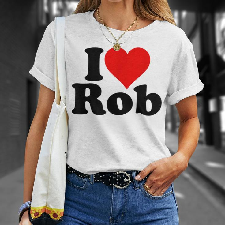 I Love Heart Rob Robert Robby T-Shirt Gifts for Her