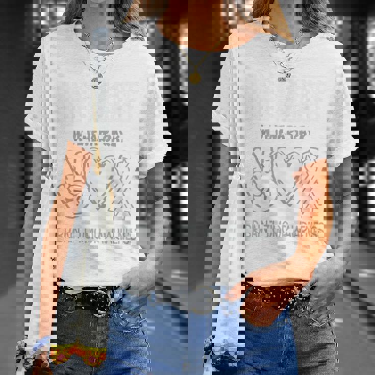 In May We Wear Gray Brain Tumor Awareness T-shirt Gifts for Her