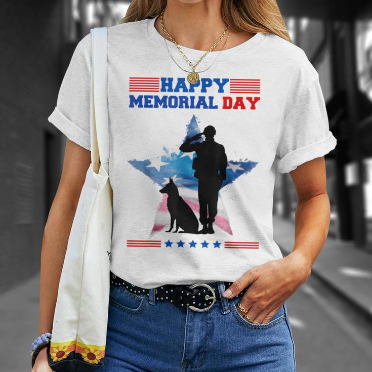 Memorial Day Remember The Fallen Happy Memorial Day Unisex T-Shirt Gifts for Her