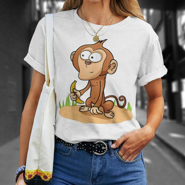 Monkey Grivet Rhesus Macaque Crab-Eating Macaque T-Shirt Gifts for Her