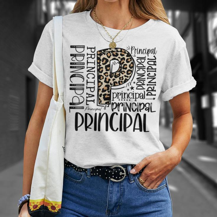 Principal Typography Principal First Day Of Back To School Unisex T-Shirt Gifts for Her