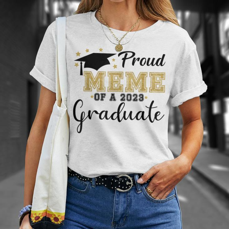 Proud Meme Of A 2023 Graduate Class 2023 Senior 23 Unisex T-Shirt Gifts for Her