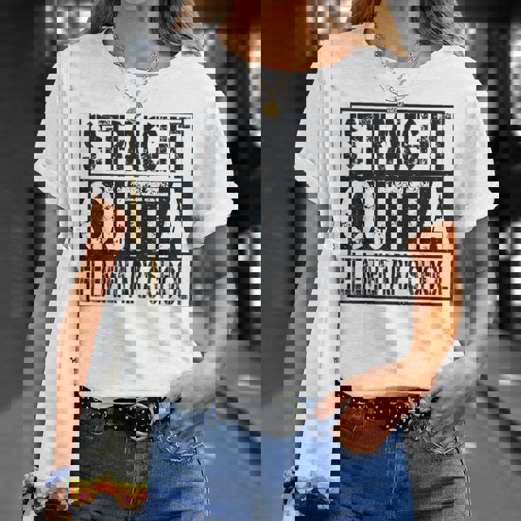 Straight Outta Elementary School Boys Girl Graduation 2023 Unisex T-Shirt Gifts for Her