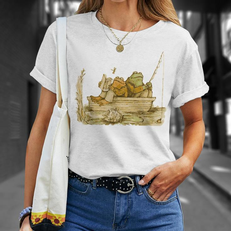 Vintage Frog Toad Friend Cottagecore Aesthetic Frog Lovers T-Shirt Gifts for Her