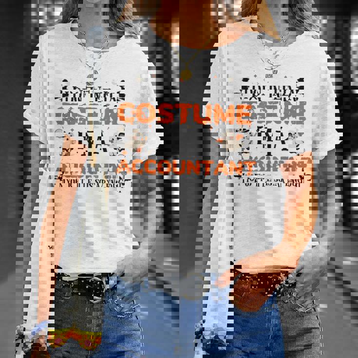 Vintage Halloween I Dont Need A Costume Accountant Halloween Funny