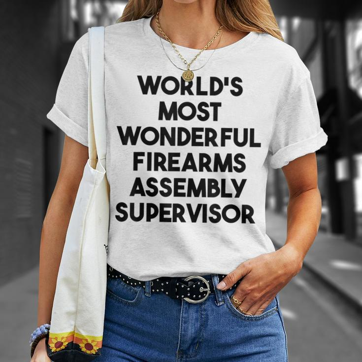 World's Most Wonderful Firearms Assembly Supervisor T-Shirt Gifts for Her