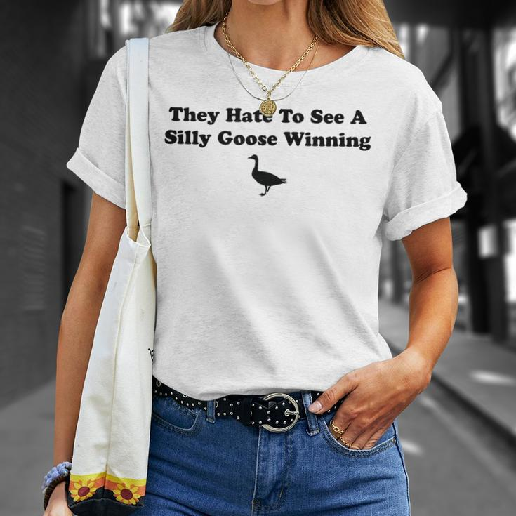 They Hate To See A Silly Goose Winning Joke T-Shirt Gifts for Her