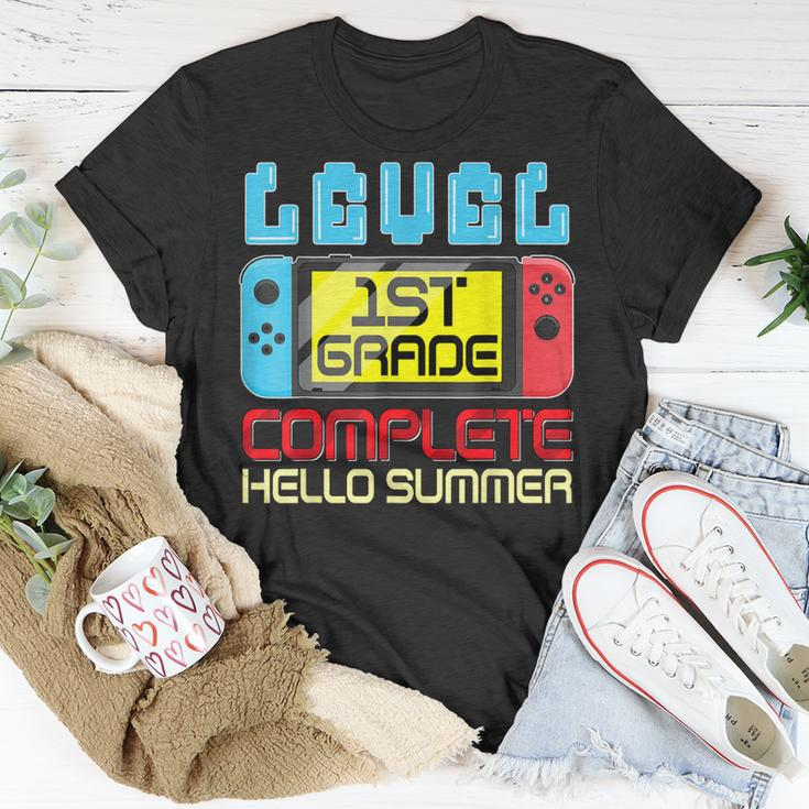 1St Grade Level Complete Gamer Last Day Of School Graduation Unisex T-Shirt Unique Gifts