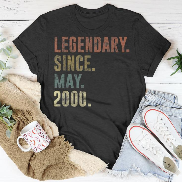 21St 2000 Birthday Gift Vintage Legendary Since May 2000 Unisex T-Shirt Unique Gifts
