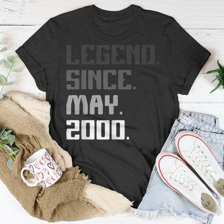 21St Birthday Gifts 21 Years Old Legend Since May 2000 Unisex T-Shirt Unique Gifts