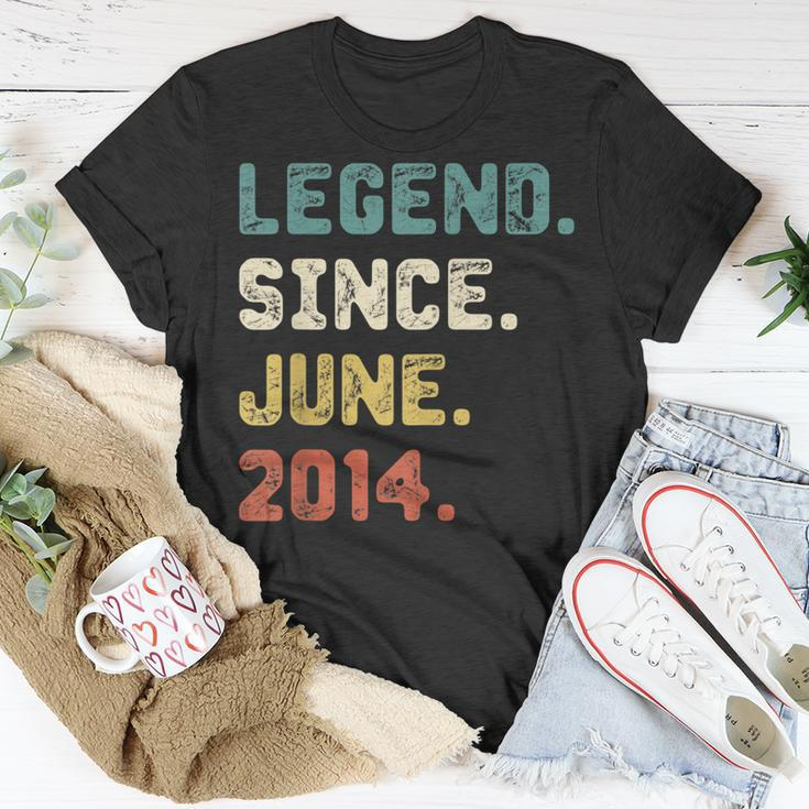 8 Years Old Gifts Legend Since June 2014 8Th Birthday Unisex T-Shirt Unique Gifts