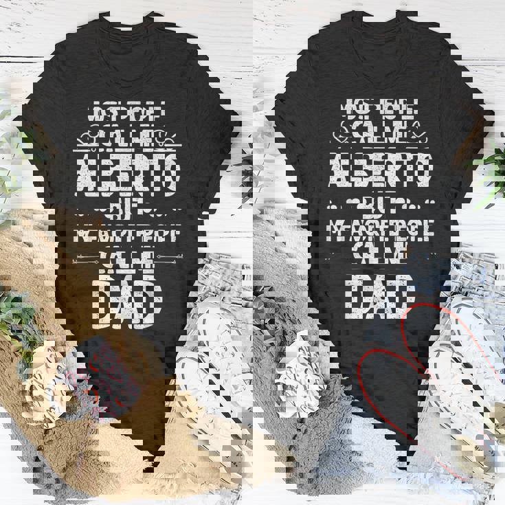 Alberto Name Father's Day Personalized Dad T-Shirt Unique Gifts