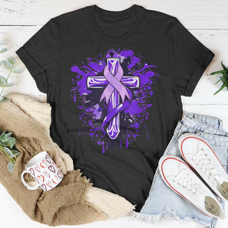 All Cancer Awareness Cross All Cancer Month Unisex T-Shirt Unique Gifts