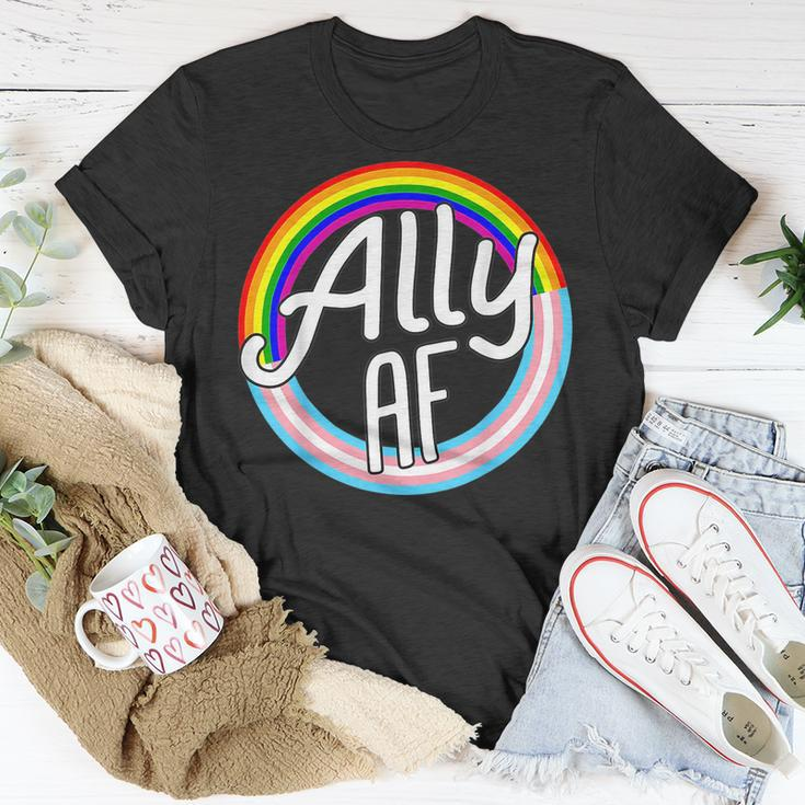 Ally Af Trans Flag Love Equality Lgptq Pride Flag Love Gay Unisex T-Shirt Unique Gifts