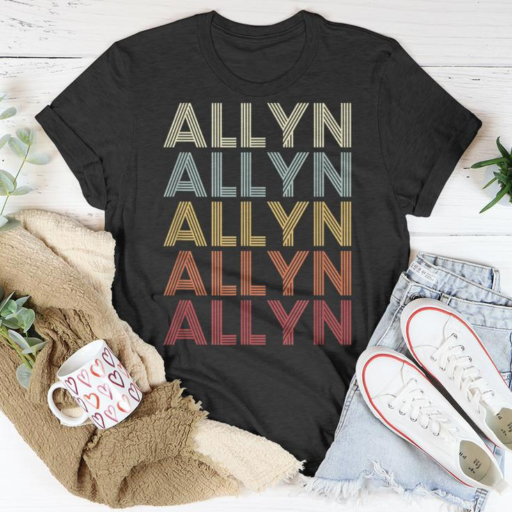 Allyn Washington Allyn Wa Retro Vintage Text T-Shirt Unique Gifts