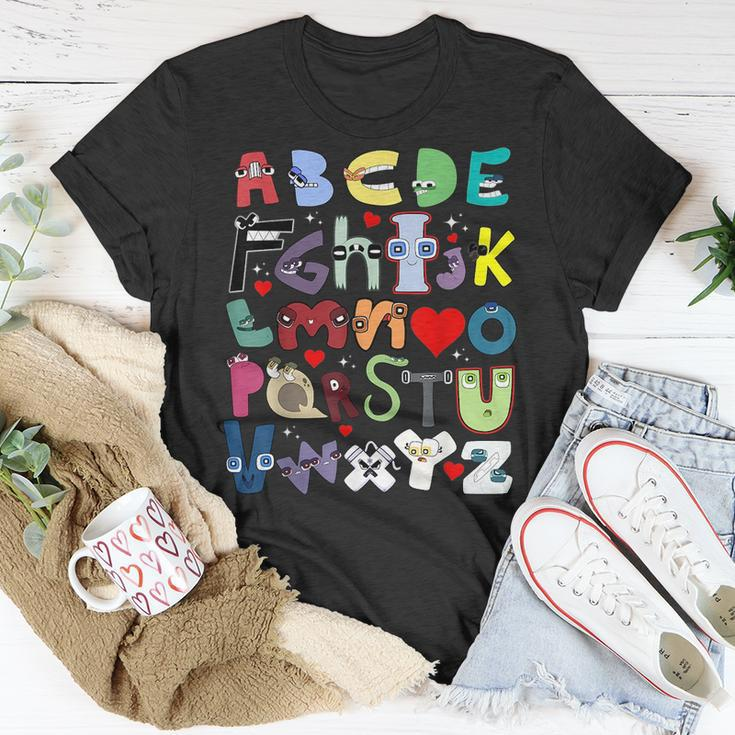 Alphabet Lore A-Z I Love You Letter For Kids Boys And Girls Unisex T-Shirt