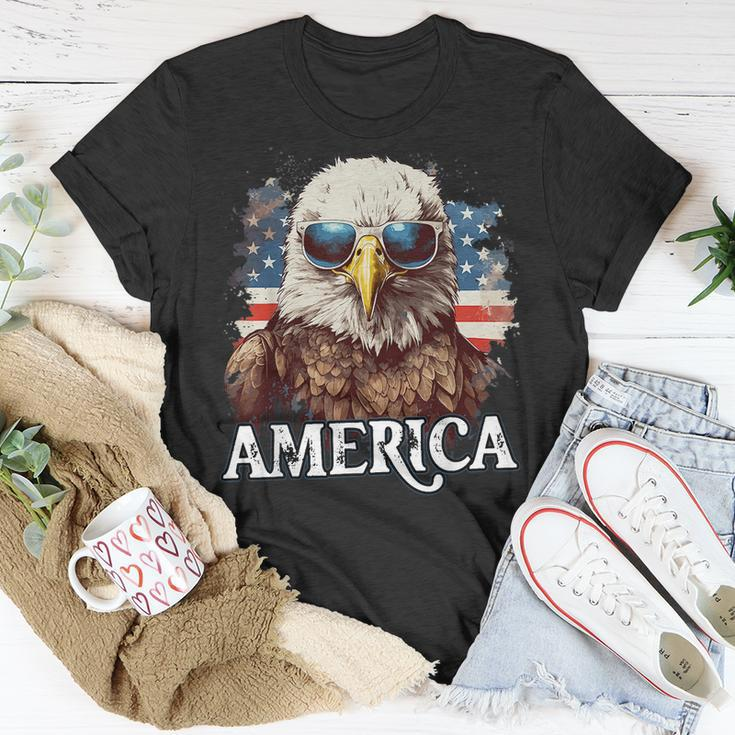 America Patriotic Eagle 4Th Of July American Flag Unisex T-Shirt Unique Gifts