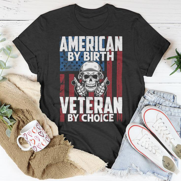 American By Birth Veteran By Choice 19 Unisex T-Shirt Unique Gifts