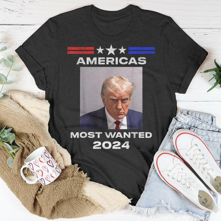 Americas Most Wanted Trump 2024 T-Shirt Funny Gifts