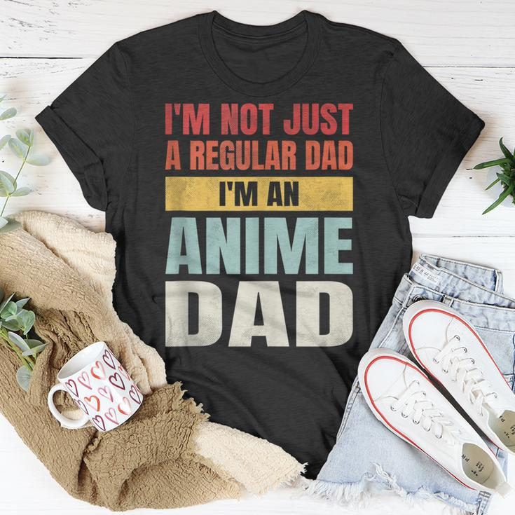 Anime Fathers Birthday Im An Anime Dad Funny Retro Vintage Gift For Women Unisex T-Shirt Unique Gifts
