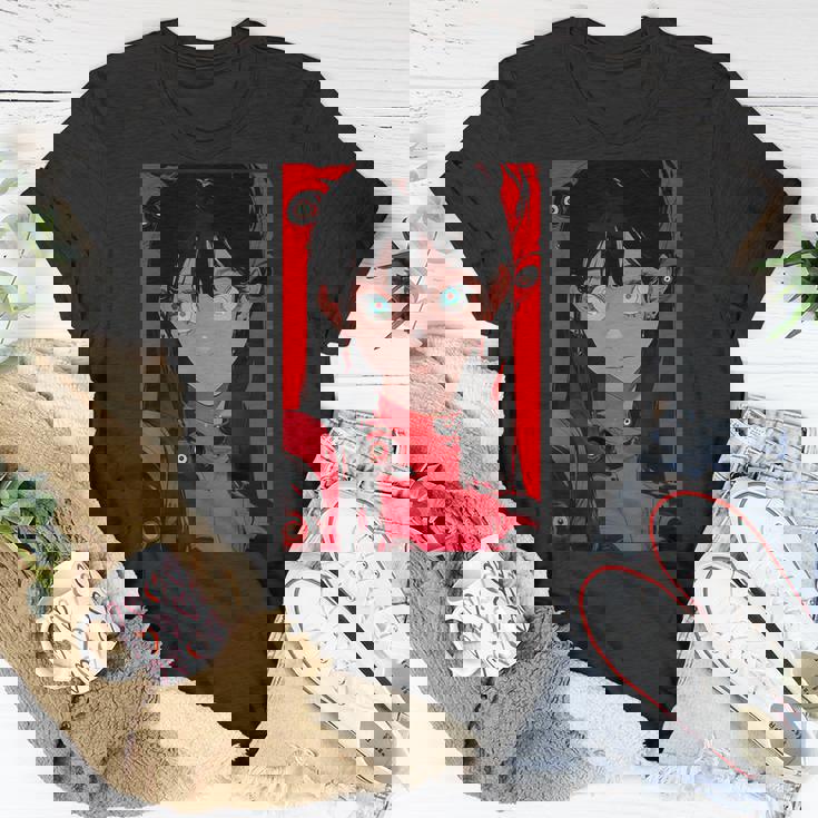 Anime Girl Yandere Waifu Occult Gothic Aesthetic Otaku Weeb T-shirt ...