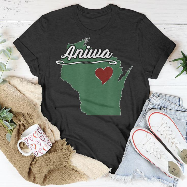Aniwa Wisconsin Wi Usa City State Souvenir T-Shirt Unique Gifts