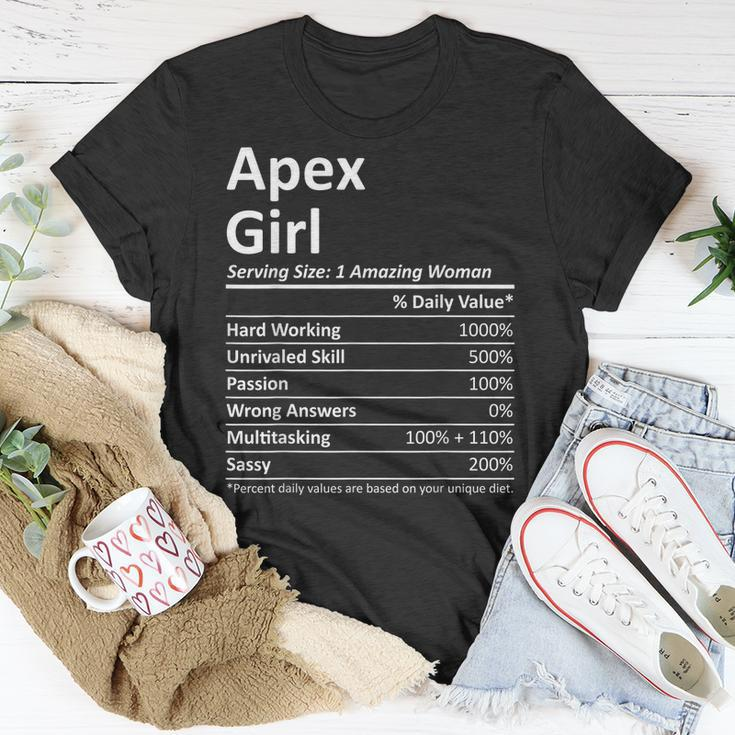 Apex Girl Nc North Carolina Funny City Home Roots Usa Gift Usa Funny Gifts Unisex T-Shirt Unique Gifts