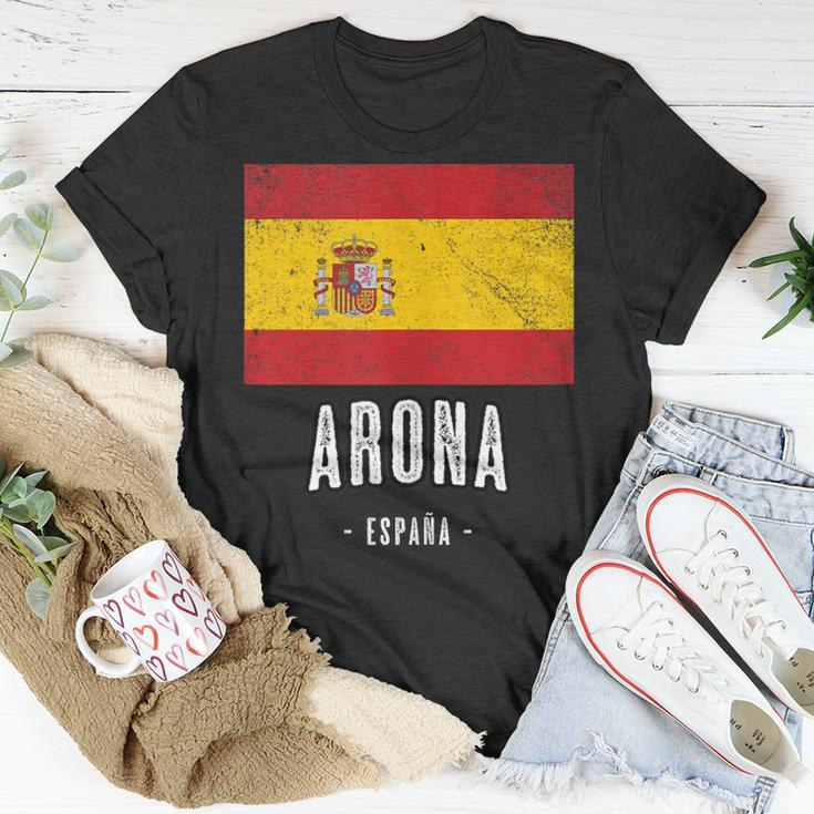 Arona Spain Es Flag City Top Bandera Ropa T-Shirt Unique Gifts