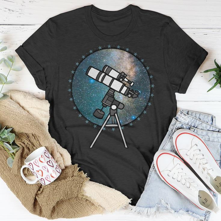 Astronomy Telescope Night Sky Observation Galaxy T-Shirt Unique Gifts